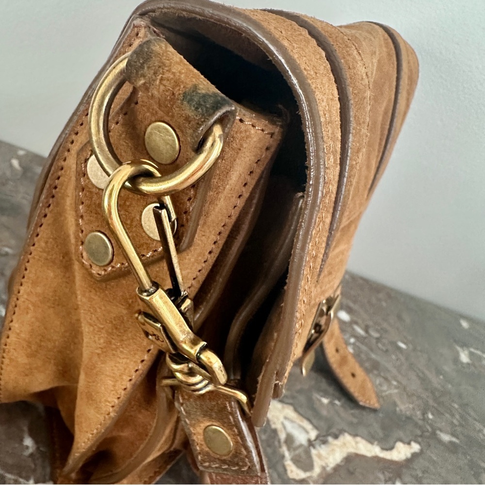 Proenza Schouler Mini Suede PS1 Crossbody Bag in Caramel - Picture 16 of 16